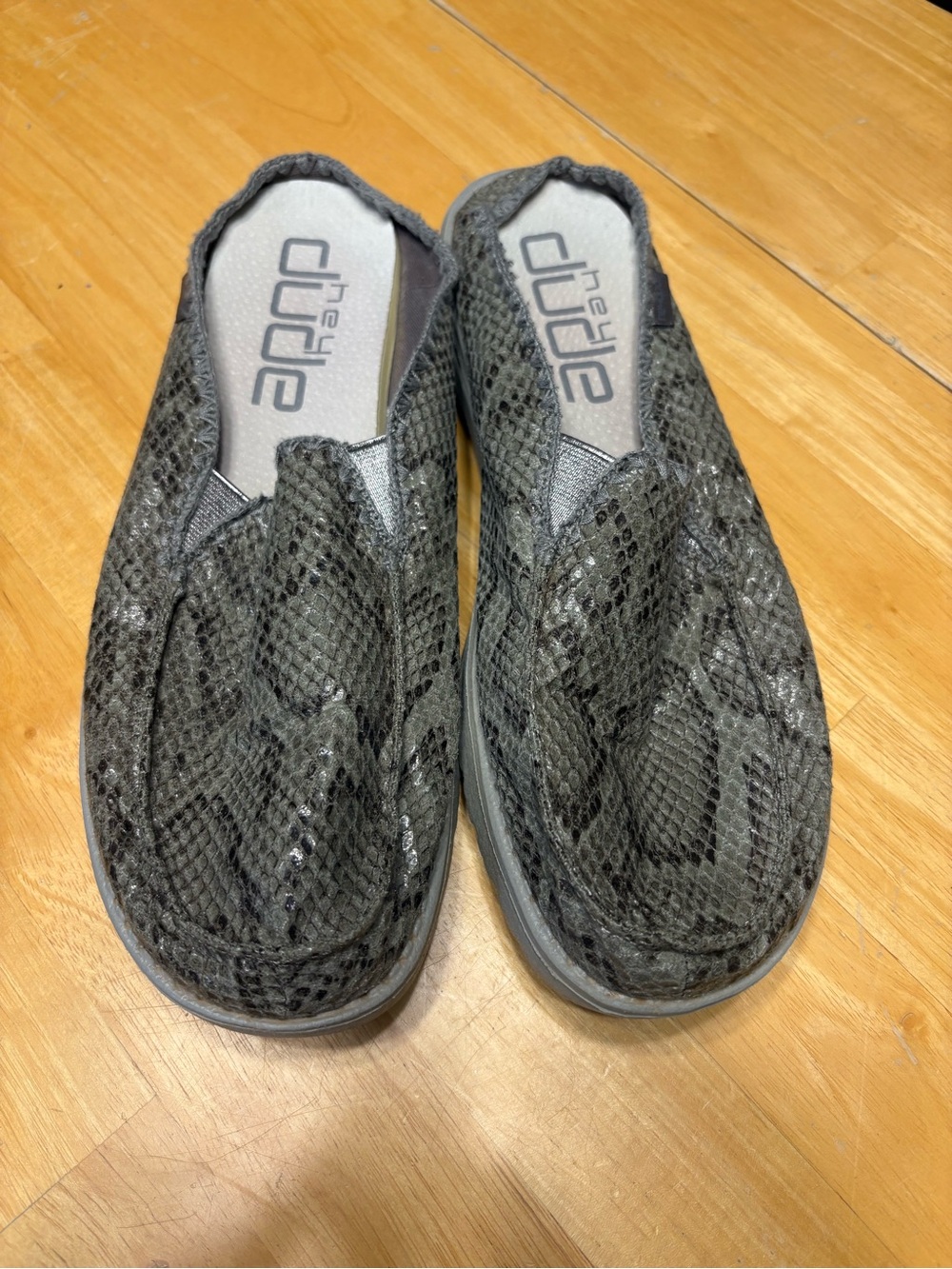 Hey Dude Women's Gray Slip-On Sneakers